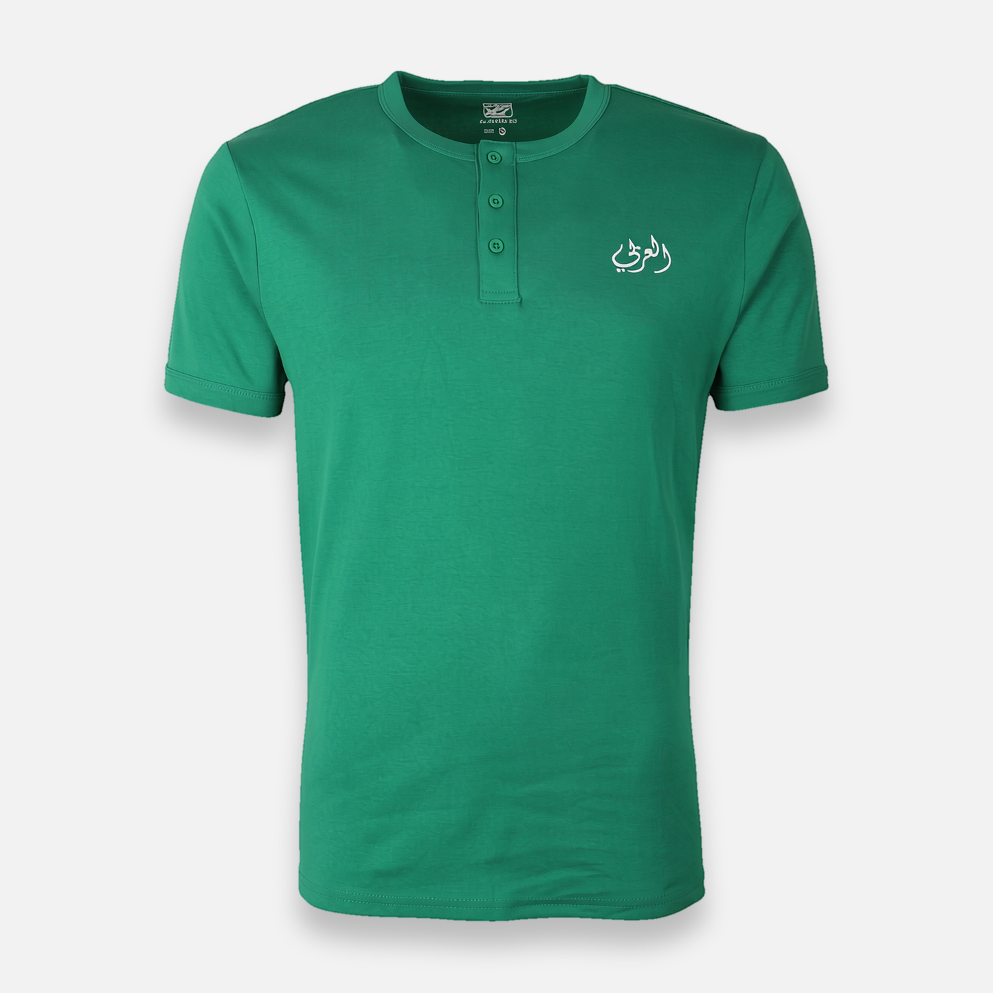 Al-Arabi Sc Men T-Shirt Henley Neck Short Sleeve